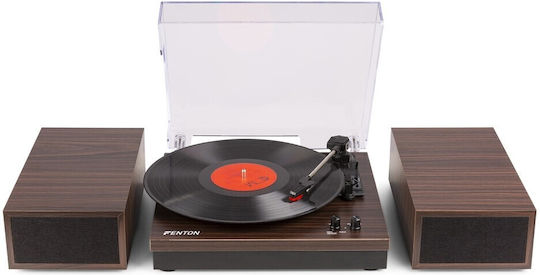 Fenton RP165D 102.155 Πικάπ με Προενίσχυση και Ενσωματωμένα Ηχεία Καφέ