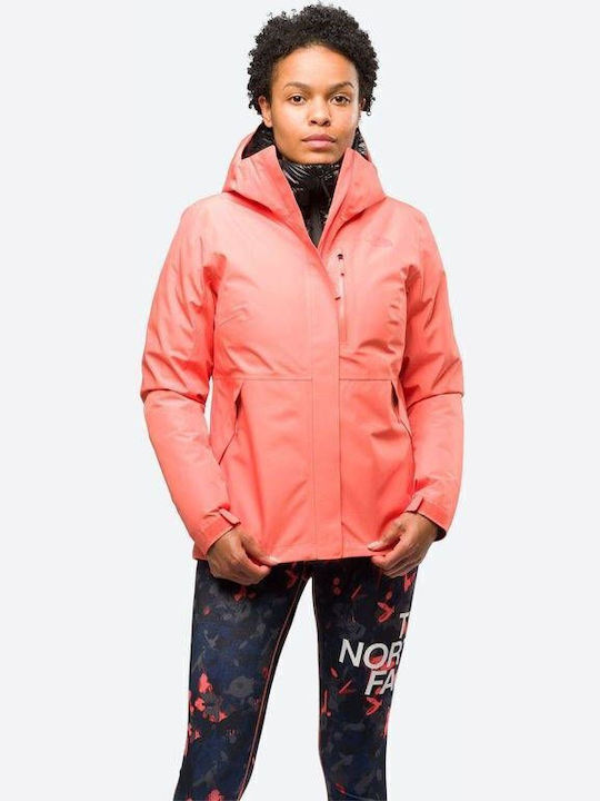 The North Face Descendit NF00CSM1CQH Γυναικείο Μπουφάν για Σκι & Snowboard Κόκκινο The North Face Descendit NF00CSM1CQH Γυναικείο Μπουφάν για Σκι & Snowboard Κόκκινο
