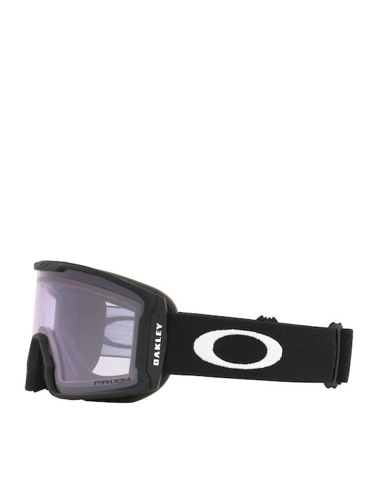 Oakley Line Miner Μάσκα Σκι & Snowboard Ενηλίκων Μαύρη με Φακό σε Μωβ Χρώμα