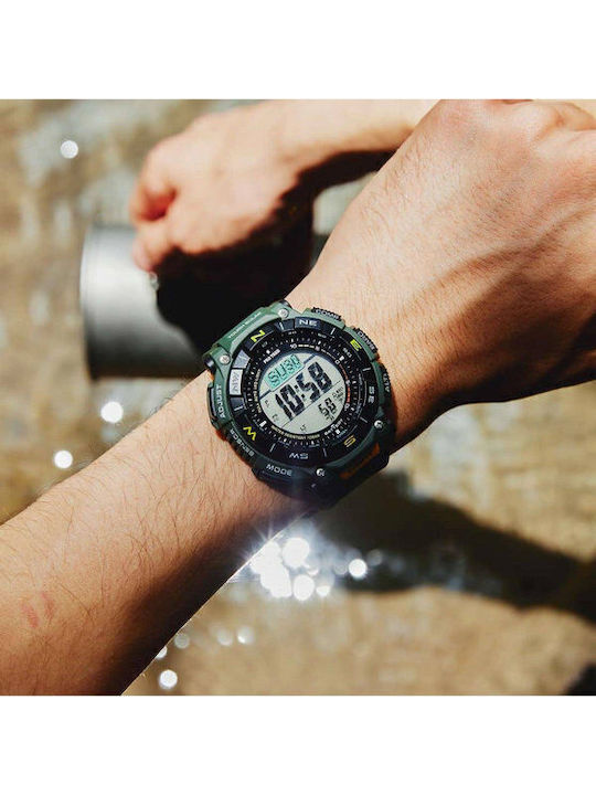 Casio Pro Trek Ρολόι Solar με Καουτσούκ Λουράκι Casio Pro Trek Ρολόι Solar με Καουτσούκ Λουράκι
