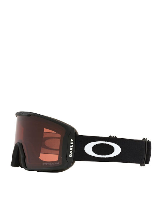 Oakley Line Miner Ski- & Snowboardbrille Erwachsene Schwarz mit Linse Getönt in Gelb Farbe