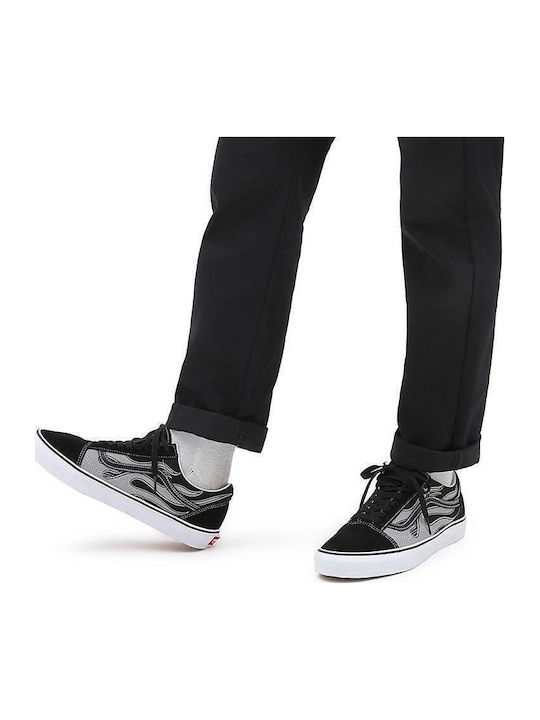 Reflective Flame Old Skool Sneakers Reflective Flame Black