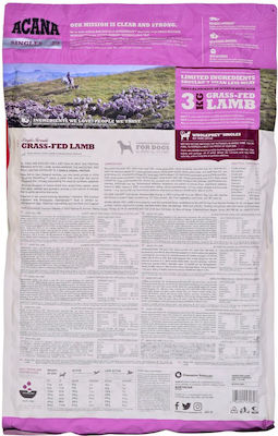 Acana Grass Fed Lamb 6kg Ξηρά Τροφή χωρίς Σιτηρά για Ενήλικους Σκύλους με Αρνί