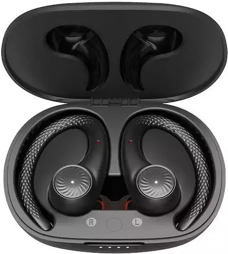 Tribit MoveBuds H1 BTH95 Bluetooth Handsfree Căști cu Rezistență la Transpirație și Carcasă de Încărcare Negru