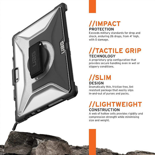 UAG Plasma Back Cover Durable Black Clear for Microsoft Surface Pro 9