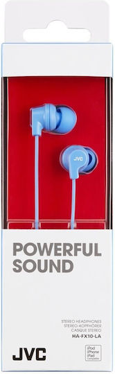 JVC Ακουστικά Ψείρες In Ear HA-FX10 Γαλάζια