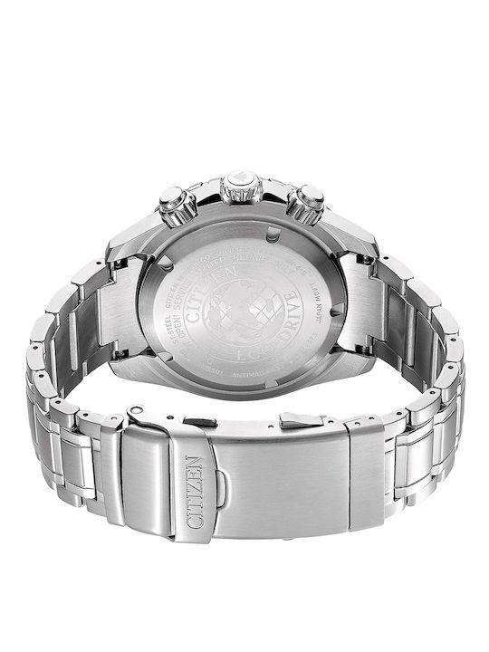 Citizen Promaster Marine Men's Watch 44mm Chronograph Eco - Drive with Silver Metal Bracelet