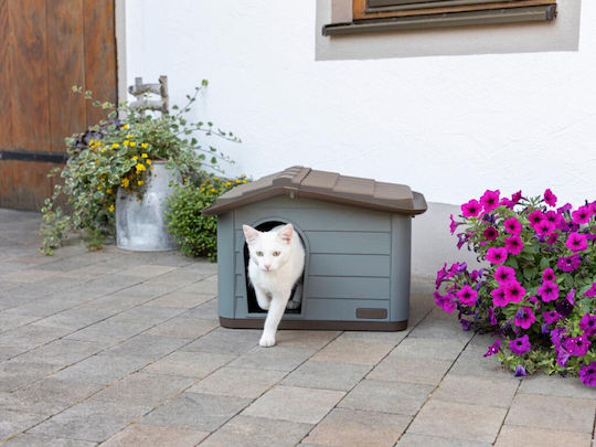 Pet Camelot Eco Dog House Plastic Outdoor Gray 60x51x41cm