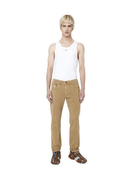 2019 D-strukt Men's Jeans Pants with Relaxed Fit Beige