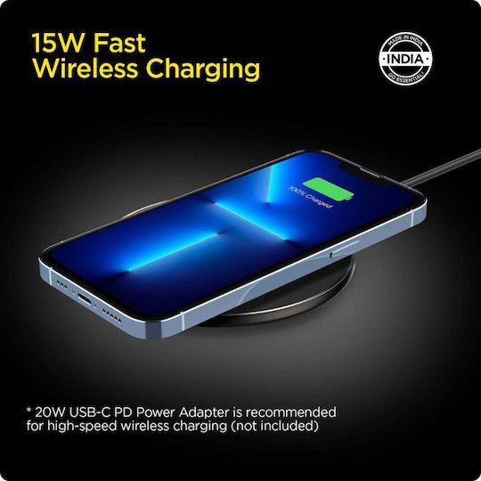 Spigen Kabelloses Ladegerät (Qi Pad) 15W Schwarzs (ArcField PF2104G)
