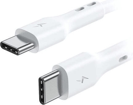 Treqa USB 2.0 Kabel USB-C männlich - USB-C Weiß 1,5 m