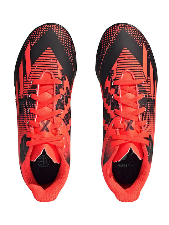 X Speedportal Messi.4 Kids Turf Soccer Shoes Orange
