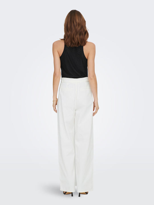 Wide Damenjeans Weiß