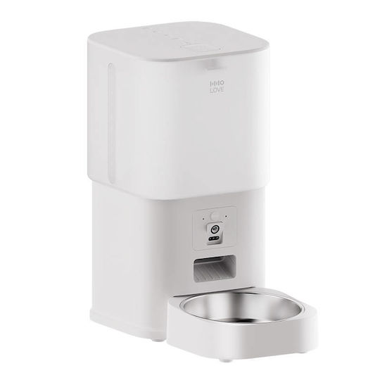 Dogness Automatic Plastic Feeder for Dog & Cat with Base 2x 6lt in White Color