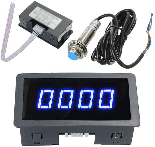 GT252 Car RPM Counter Digital Instrument 20mm Blue