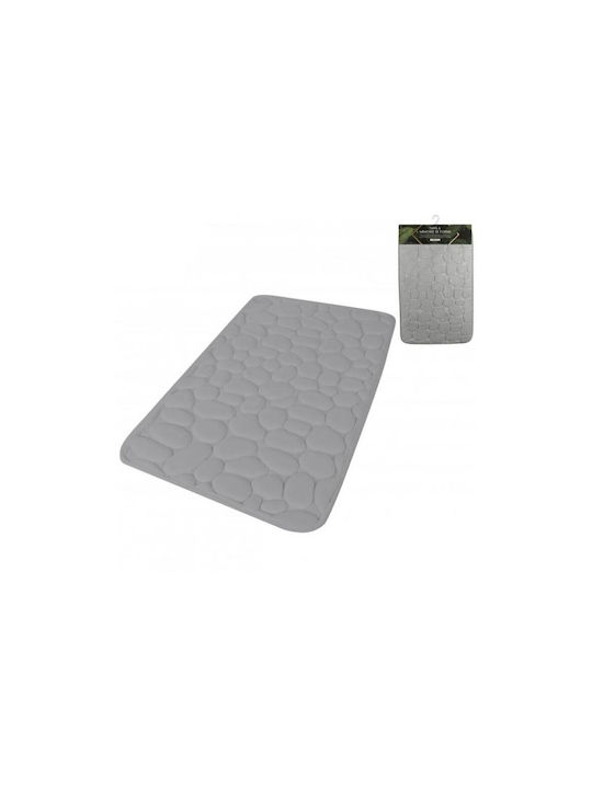 Αντιολισθητικό Πατάκι Μπάνιου Memory Foam AT0000288 Γκρι 50x80εκ.
