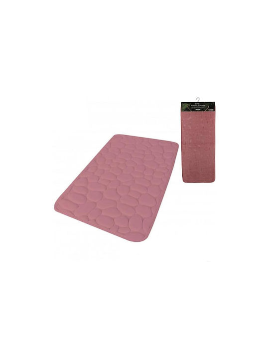 Aria Trade Non-Slip Bath Mat Memory Foam AT0000291 Pink 50x120cm