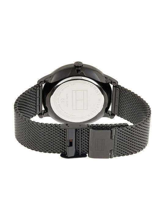 Tommy Hilfiger Brad Watch Chronograph Battery with Black Metal Bracelet
