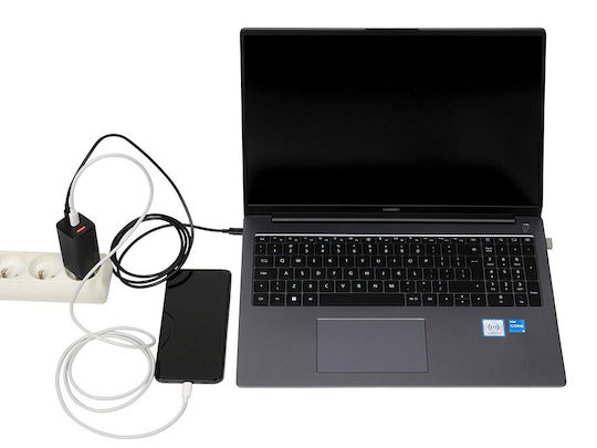 iBox Incarcător Fără Cablu GaN Cu Port USB-A și 2 Porturi USB-C 65W Negru (C-65)