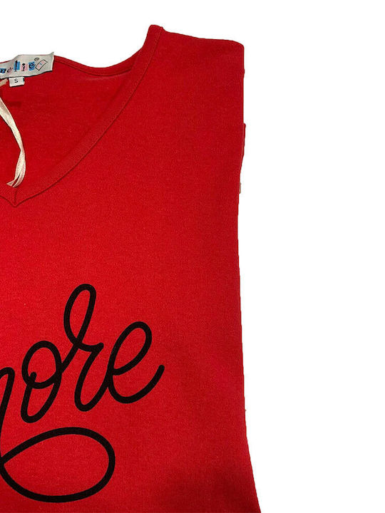 Amelie Winter Women's Pyjama Set Red
