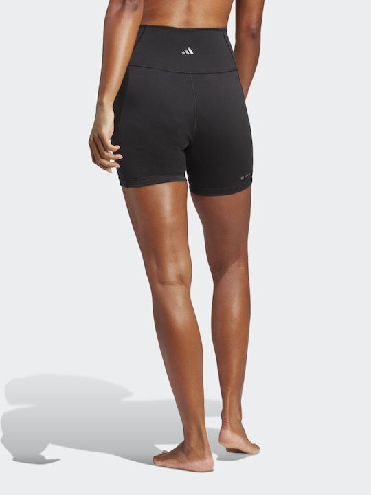 adidas Studio Five-Inch Yoga Leggings-Shorts Black