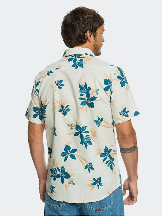 Quiksilver Holidazed Men's Shirt Short Sleeve Floral Birch.