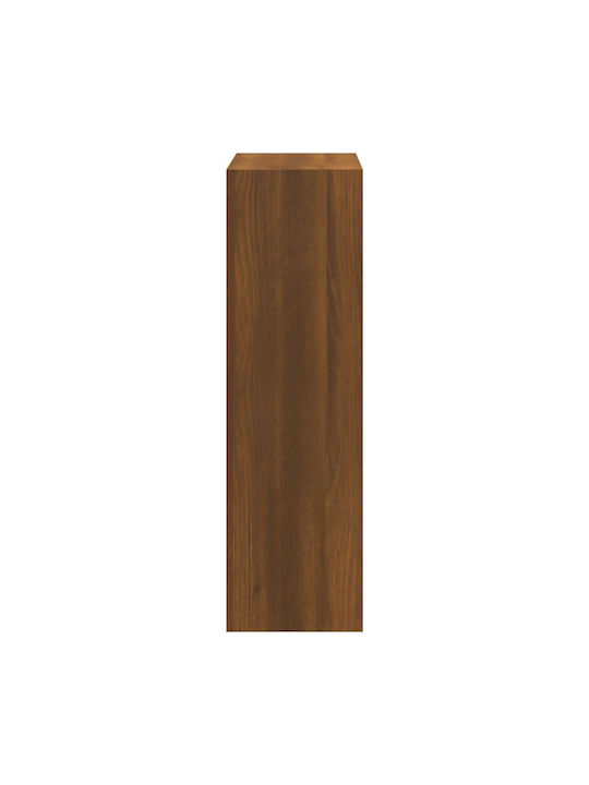 Holz Schuhschrank mit 2 Regalen Gelb L63xW24xH81cm