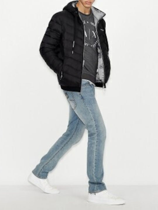 Winter Jacke Puffer Black/melange Grey