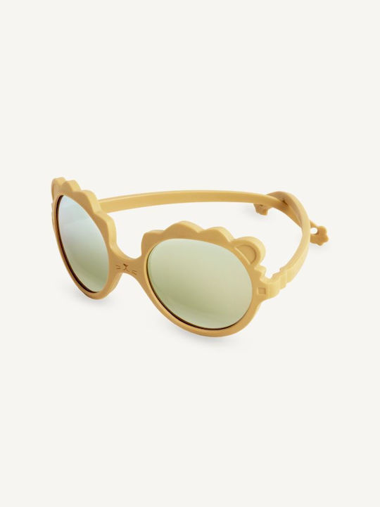 KiETLA Lion Unbreakable Kids Sunglasses with Mirror Lens Honey for 2-4 Years