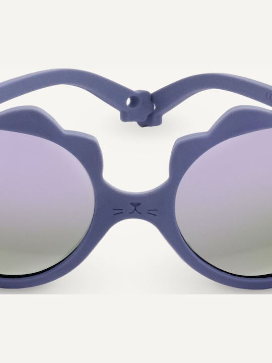 KiETLA Lion Unbreakable Baby Kids Sunglasses with Mirror Purple Lens for 1-2 Years