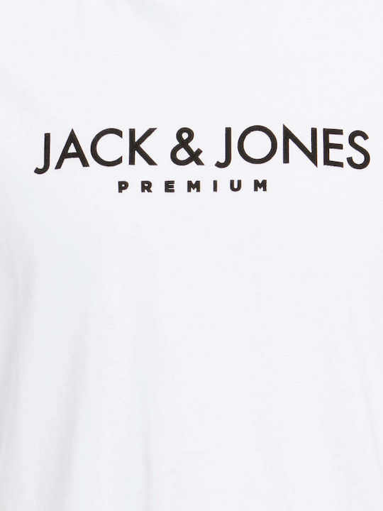 Jack & Jones Ανδρικό T-shirt Λευκό με Λογότυπο