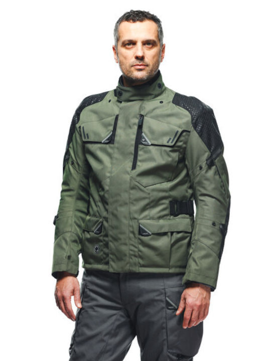 Dainese Ladakh 3L Ανδρικό Μπουφάν Μηχανής 4 Εποχών Αδιάβροχο Army Green / Black