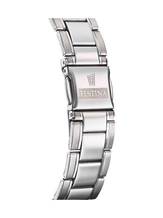 Festina Ρολόι Μπαταρίας με Μεταλλικό Μπρασελέ