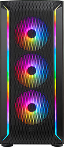 Silverstone Fara 511Z Gaming Midi Tower Κουτί Υπολογιστή με Πλαϊνό Παράθυρο και RGB Φωτισμό Μαύρο