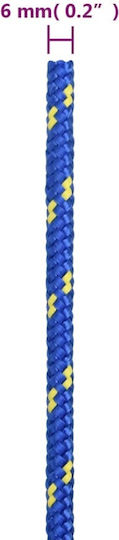vidaXL Rope Knitted 6mm Blue