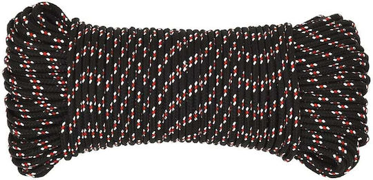 vidaXL Rope Knitted 4mm Black