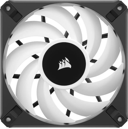 Corsair AF120 Elite Gehäuselüfter mit RGB Beleuchtung und Verbindung 4-Pin PWM 1Stück Schwarz