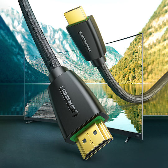 Ugreen HDMI 2.0 Premium High Speed 4K 60Hz HDR Cable HDMI male - HDMI male 3m Μαύρο