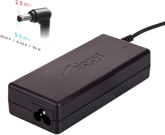 Akyga Φορτιστής Laptop 90W 20V 4.5A για Lenovo χωρίς Καλώδιο Τροφοδοσίας