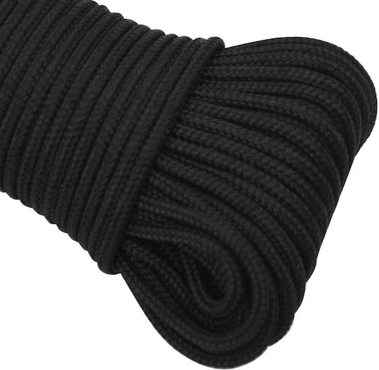 vidaXL Rope Knitted 4mm Black