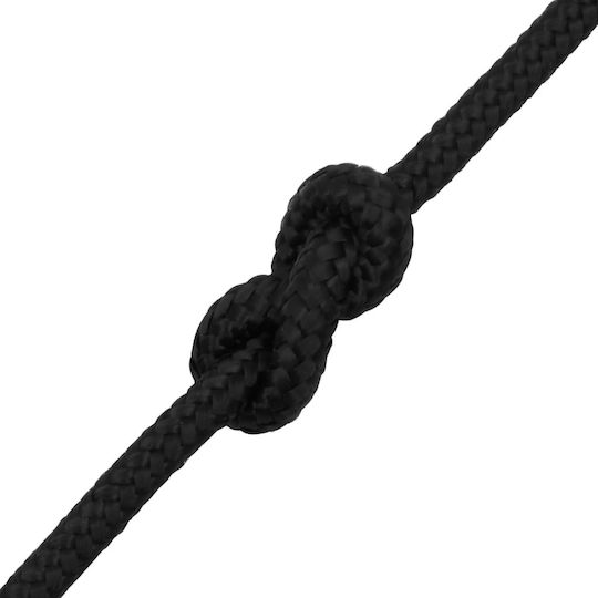 vidaXL Rope Knitted 10mm Black