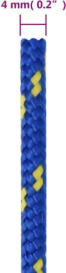 vidaXL Rope Knitted 4mm Blue