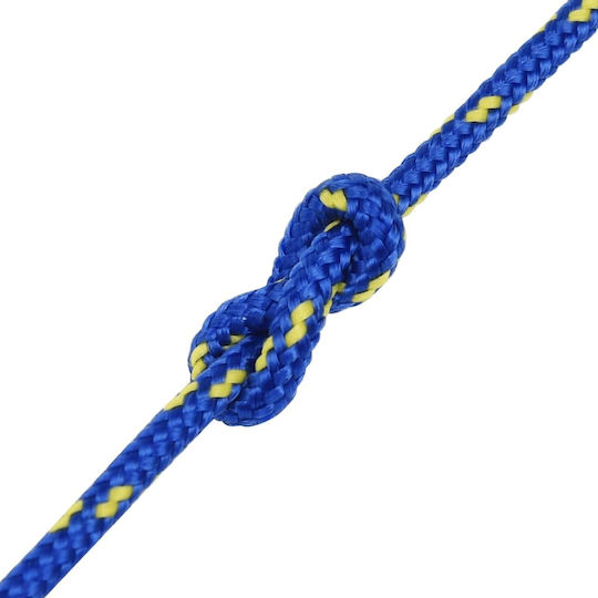 vidaXL Rope Knitted 4mm Blue