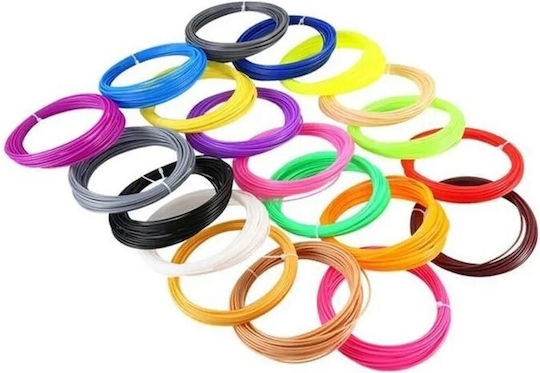 Factory PLA 3D Printer Filament 1.75mm Colorful 10τμχ (Refill)