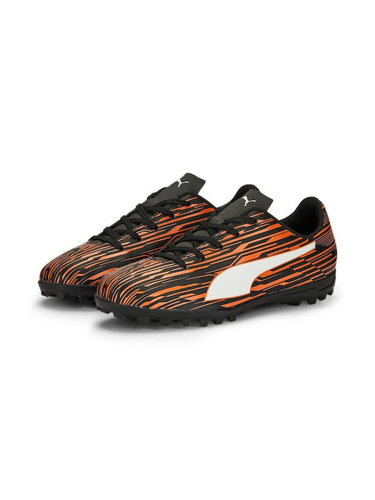 Puma Παιδικά Ποδοσφαιρικά Παπούτσια Rapido III με Σχάρα Black / Orange