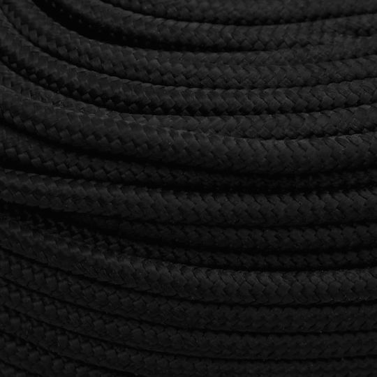 vidaXL Rope with Diameter 6mm and Length 25m Rope Black 6mm 25m