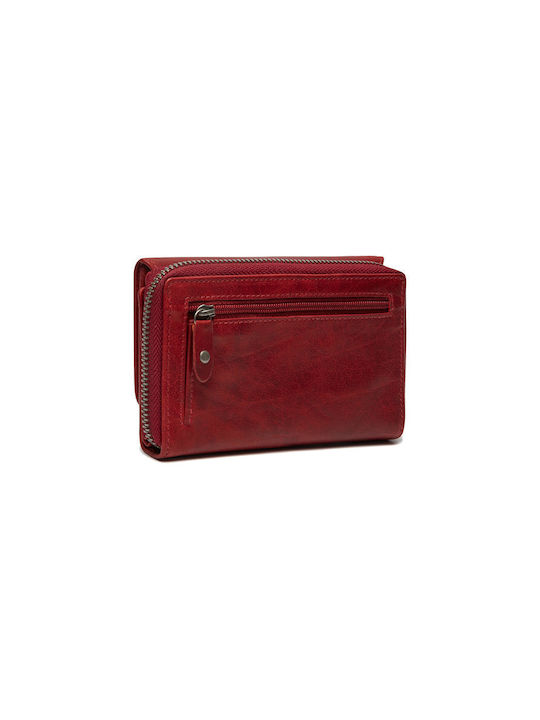 The Chesterfield Brand Rhodos Small Leather Women's Wallet with RFID Red