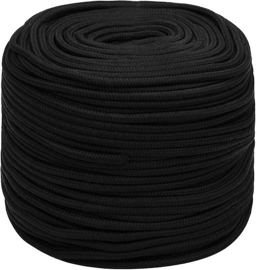 vidaXL Rope with Diameter 8mm and Length 50m Work Rope Black 8mm 50m made of Polyester