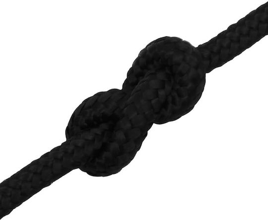 vidaXL Rope with Diameter 10mm and Length 25m Rope Black 10mm 25m