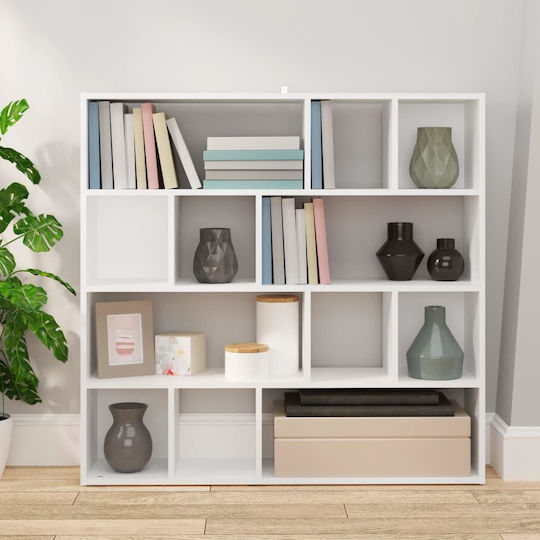White Bookcase 105x24x102 cm